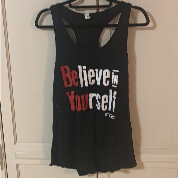 fitness tee company Tops - Black tank top in XXL